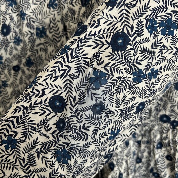 J.Crew Factory Blue Floral Dress - Picture 6 of 8